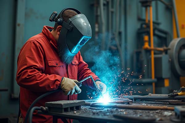 لباس قرمز جوشکاری